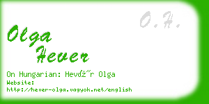 olga hever business card